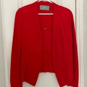 Orange-red blazer